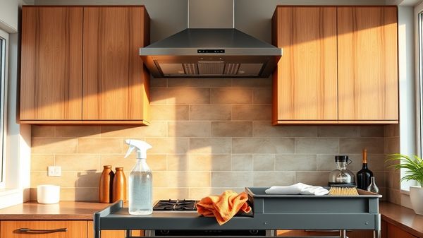 Как очистить кухню от жировых отложений: последовательность обработки вытяжки, фасадов и труднодоступных участков